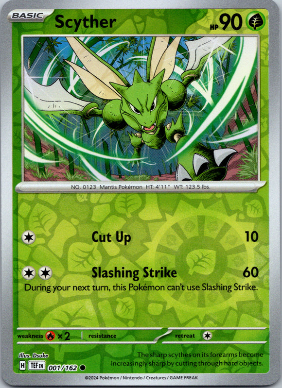Scyther [001/162] - (Temporal Forces) Reverse Holofoil