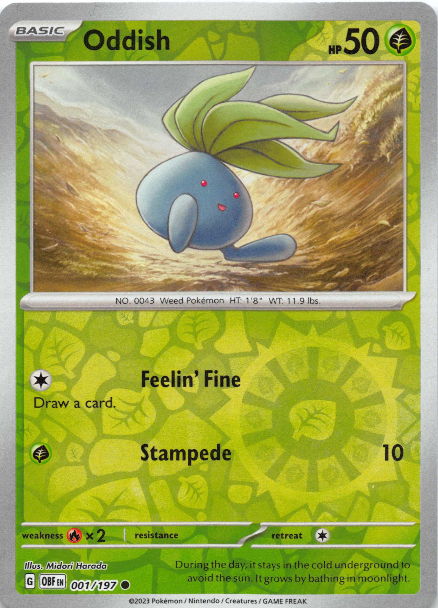 Oddish (001/197) [Scarlet & Violet: Obsidian Flames]