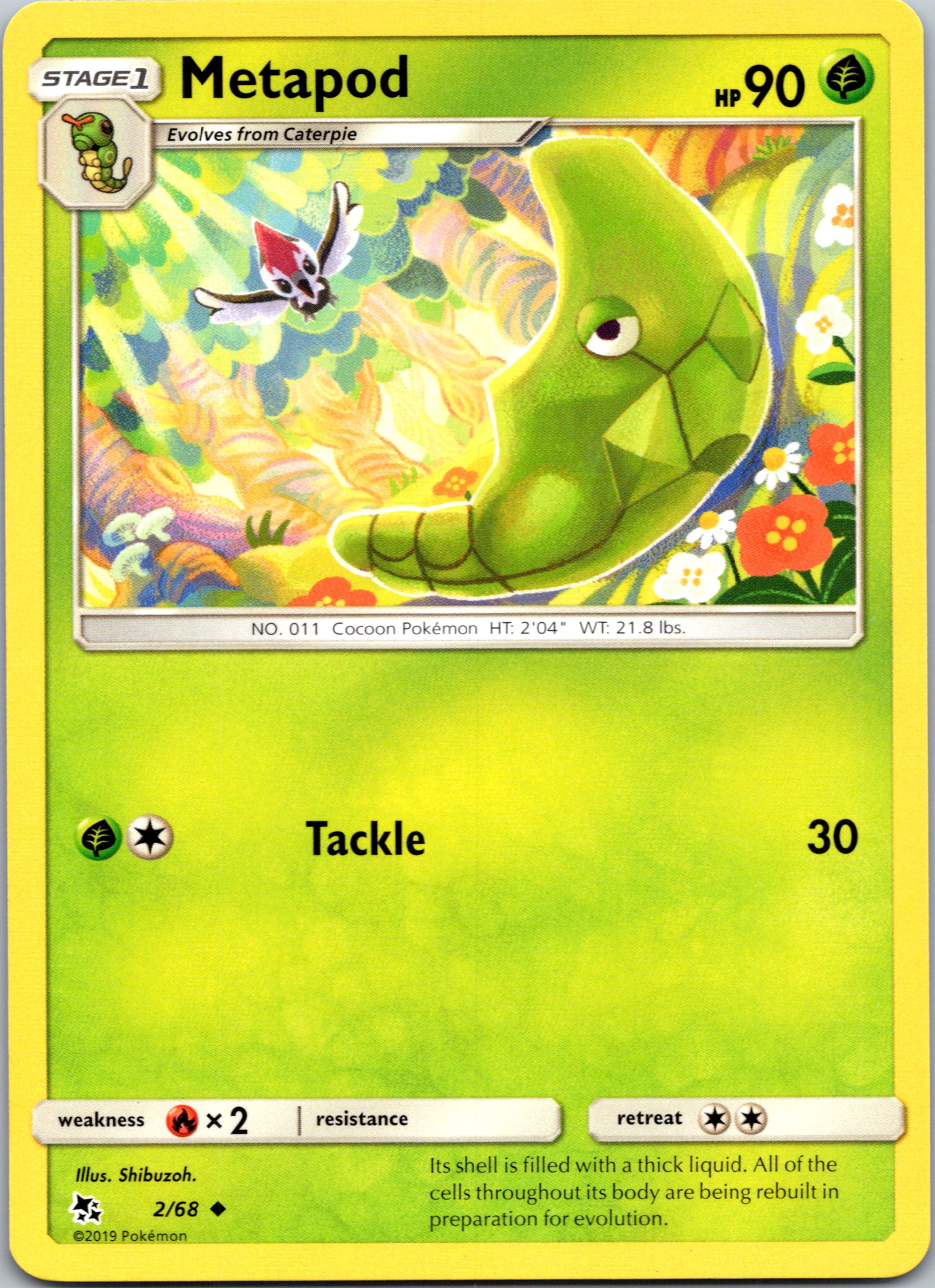 Metapod (2/68) [Hidden Fates]