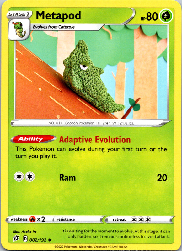 Metapod (002/192) [Sword & Shield: Rebel Clash]