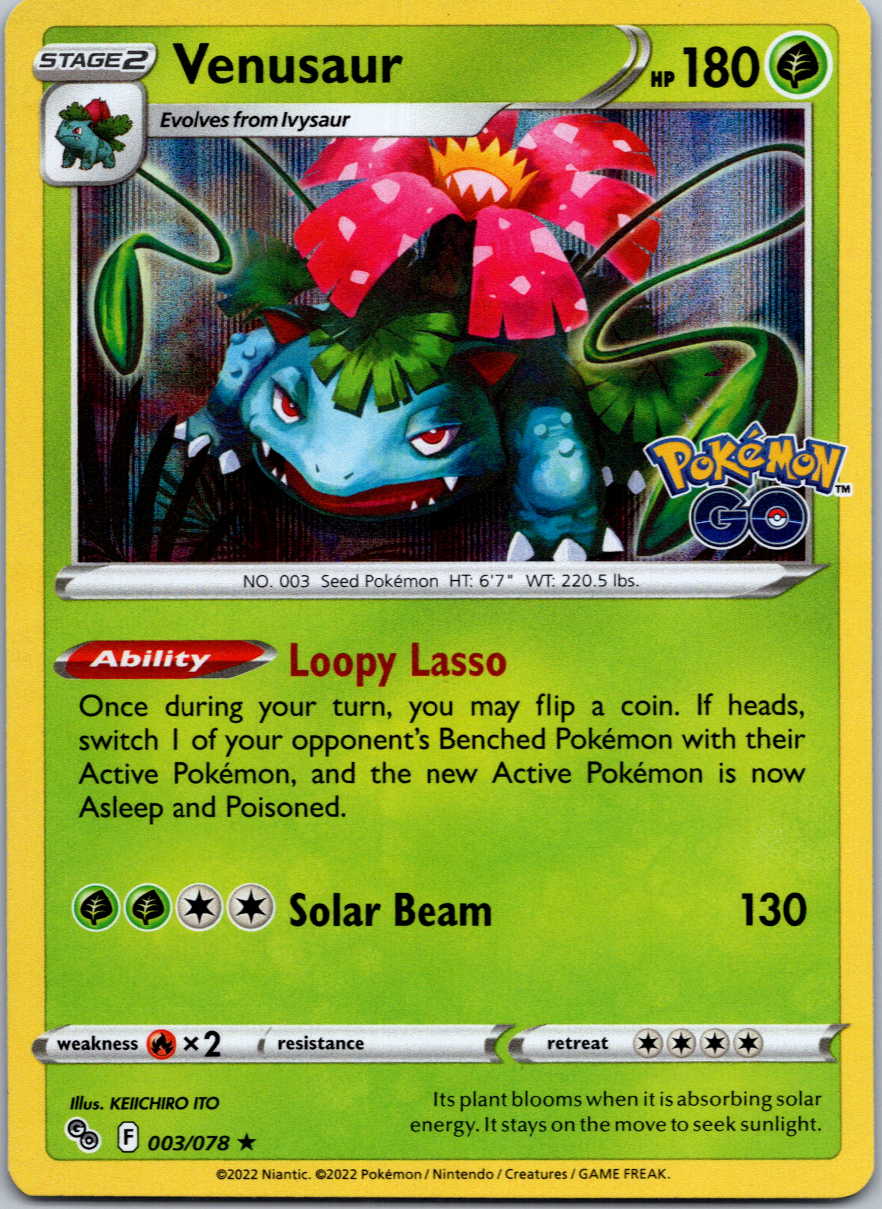 Venusaur (003/078) [Pokémon  GO]