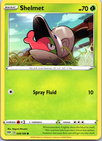 Shelmet (009/189) [SWSH03: Darkness Ablaze]