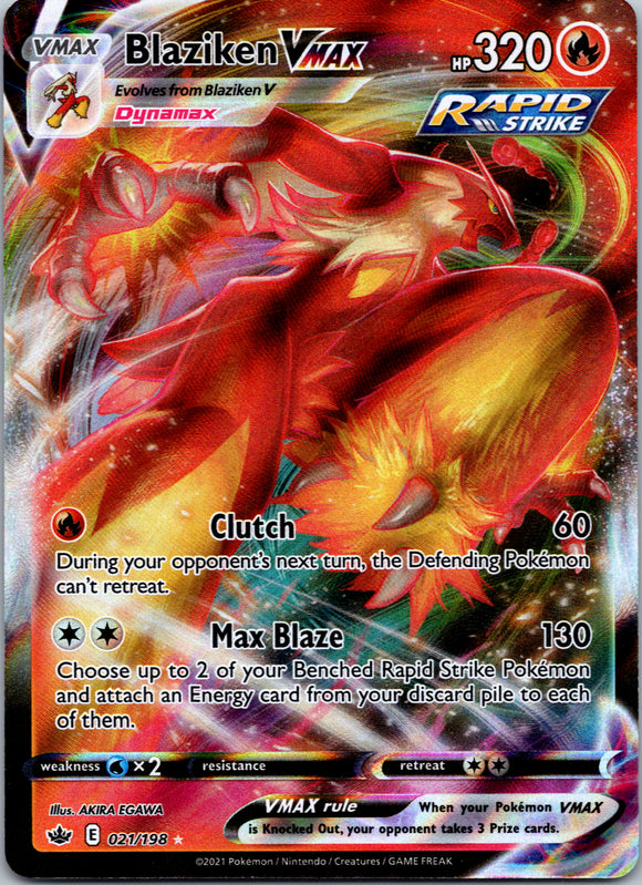 Blaziken VMAX (021/198) [Sword & Shield: Chilling Reign]