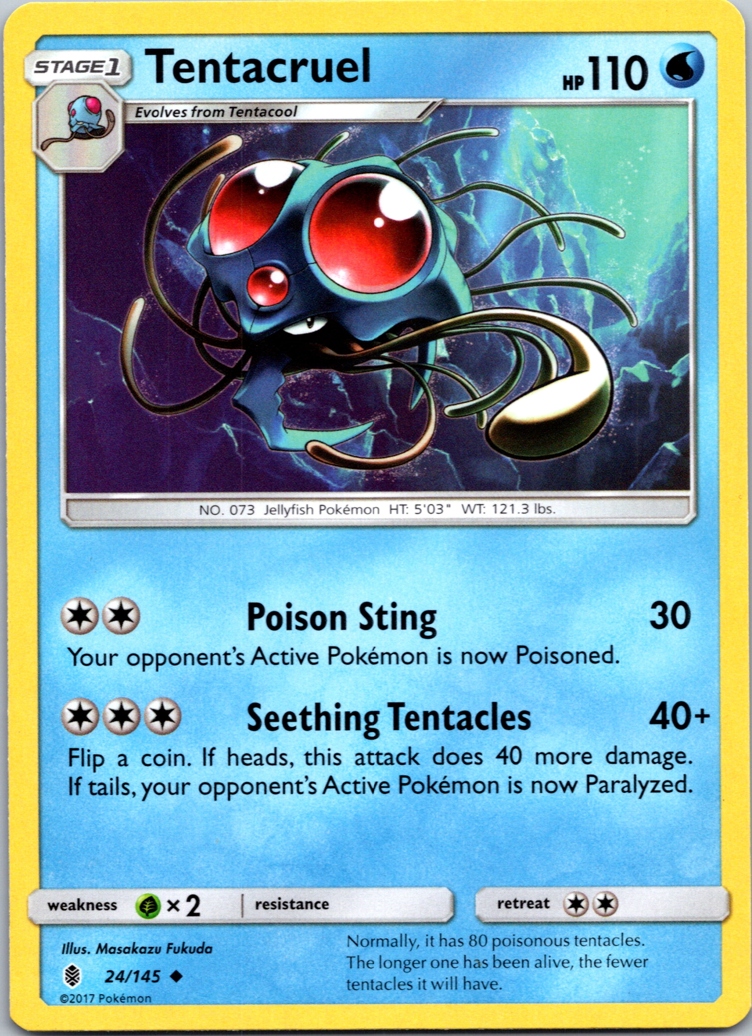 Tentacruel (24/145) [Sun & Moon: Guardians Rising]