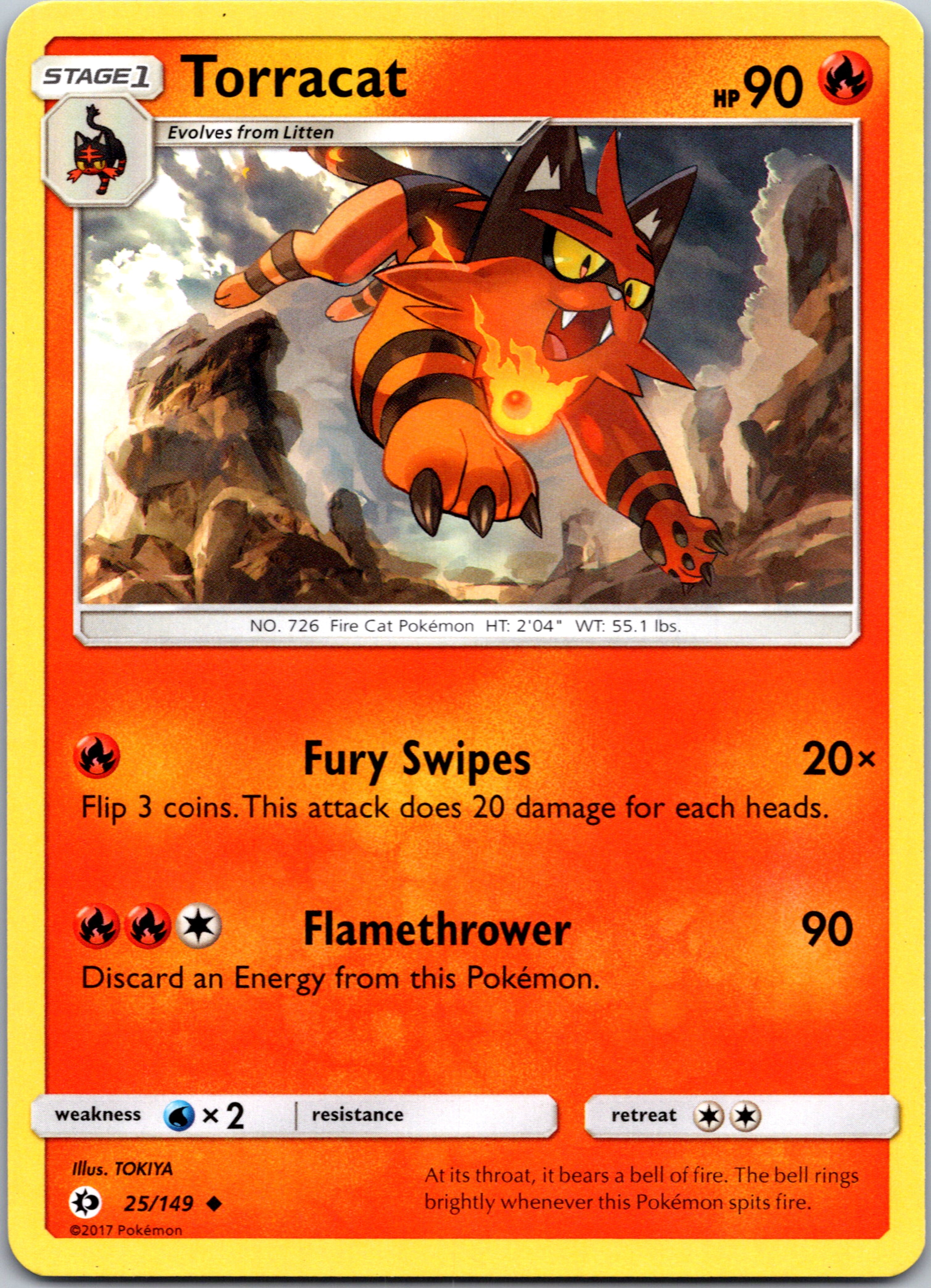 Torracat (25) [SM Base Set]