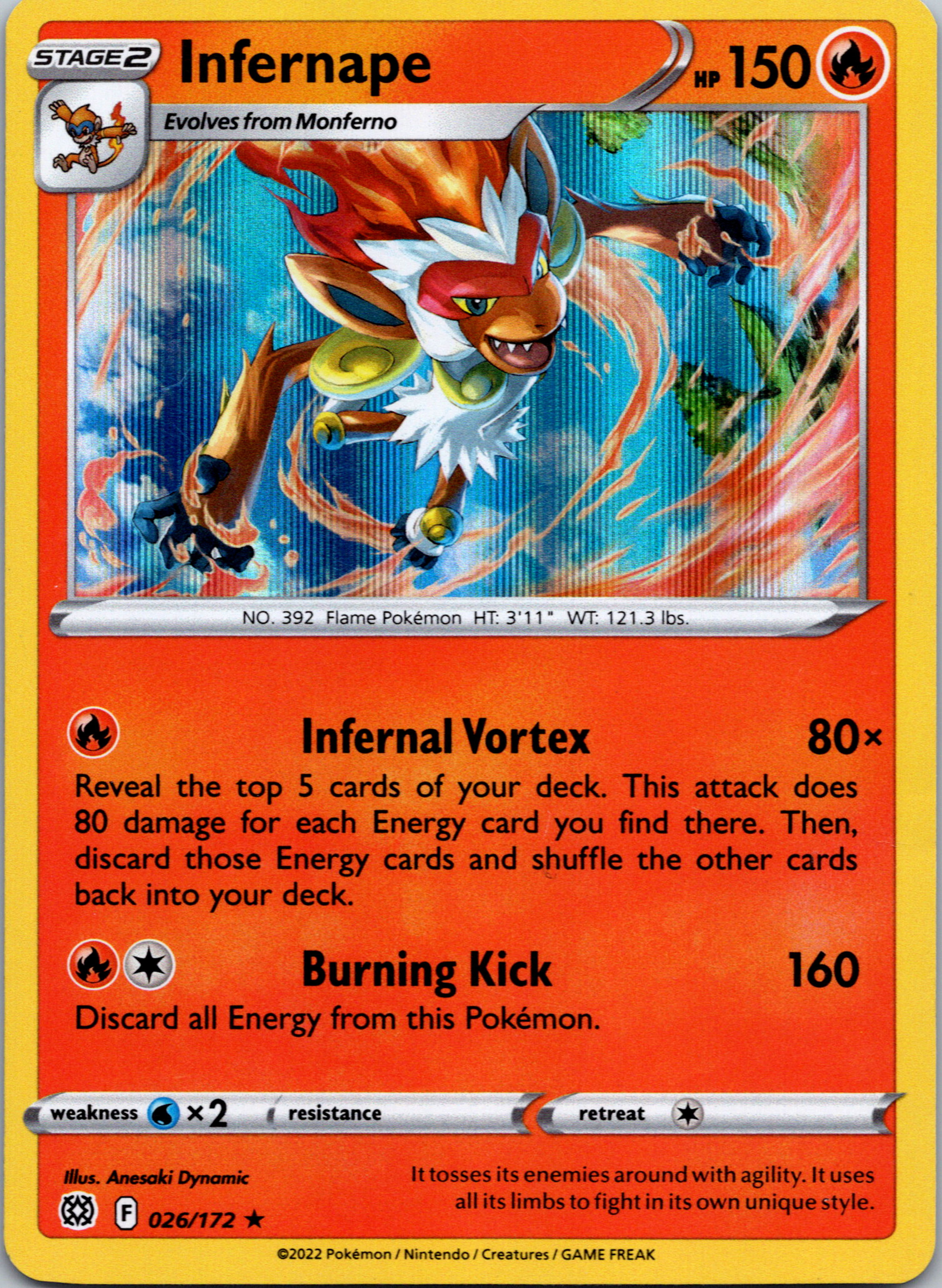 Infernape (026/172) [Sword & Shield: Brilliant Stars]