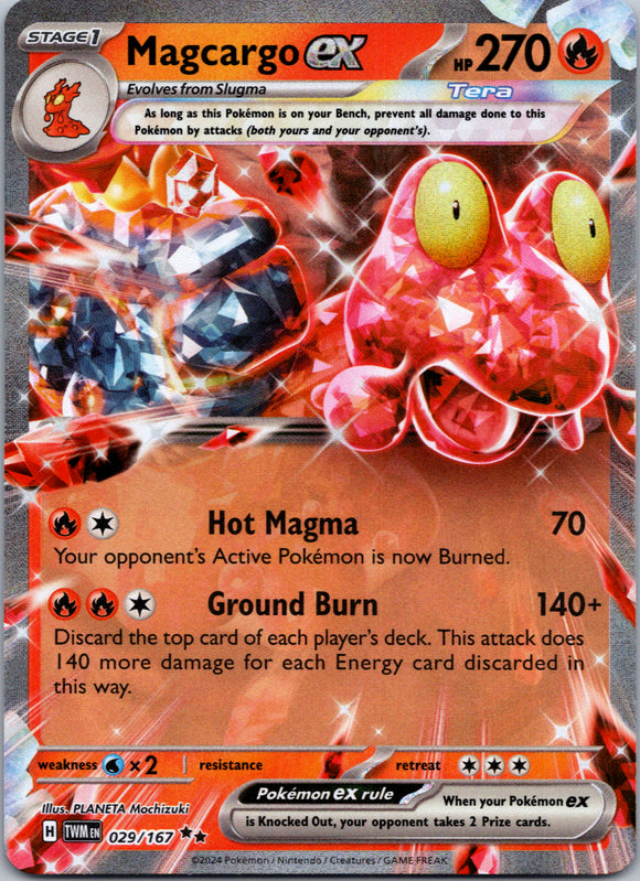 Magcargo ex [029/167] - (Twilight Masquerade) Holofoil