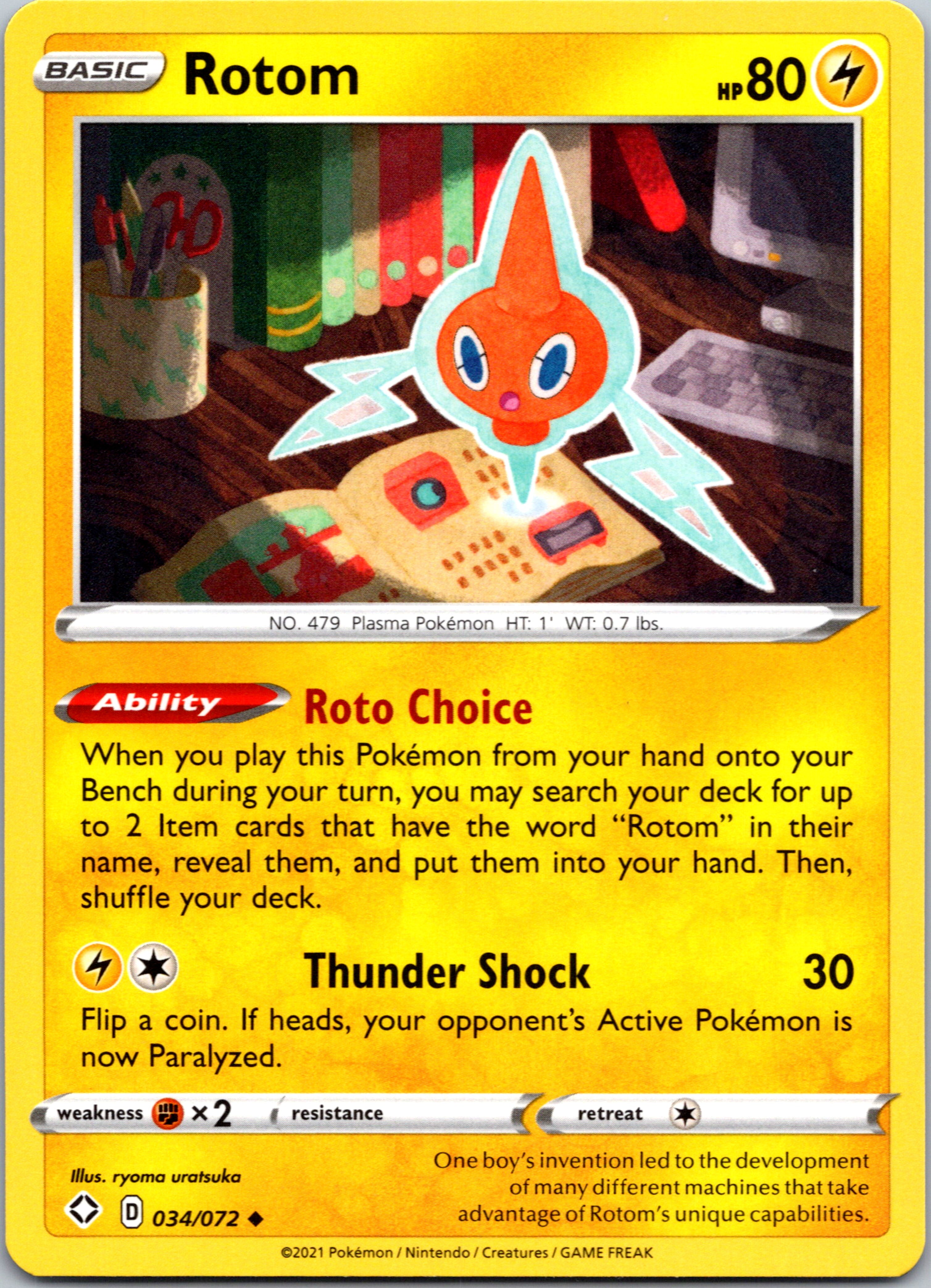 Rotom (034/072) [Sword & Shield: Shining Fates]