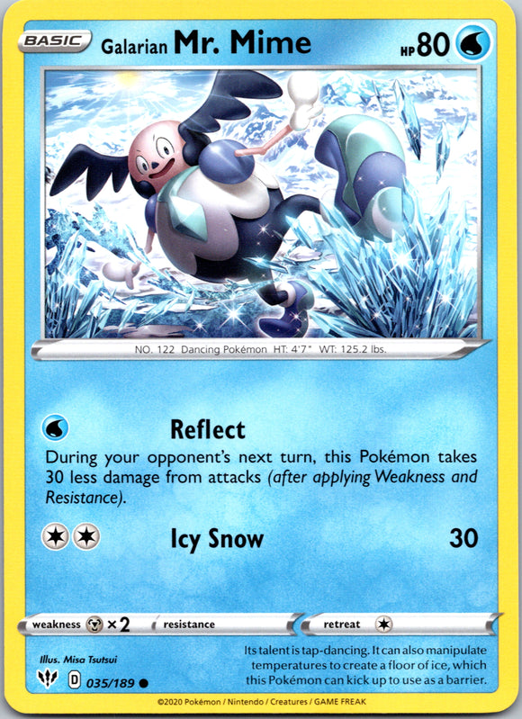 Galarian Mr. Mime (035/189) [SWSH03: Darkness Ablaze]