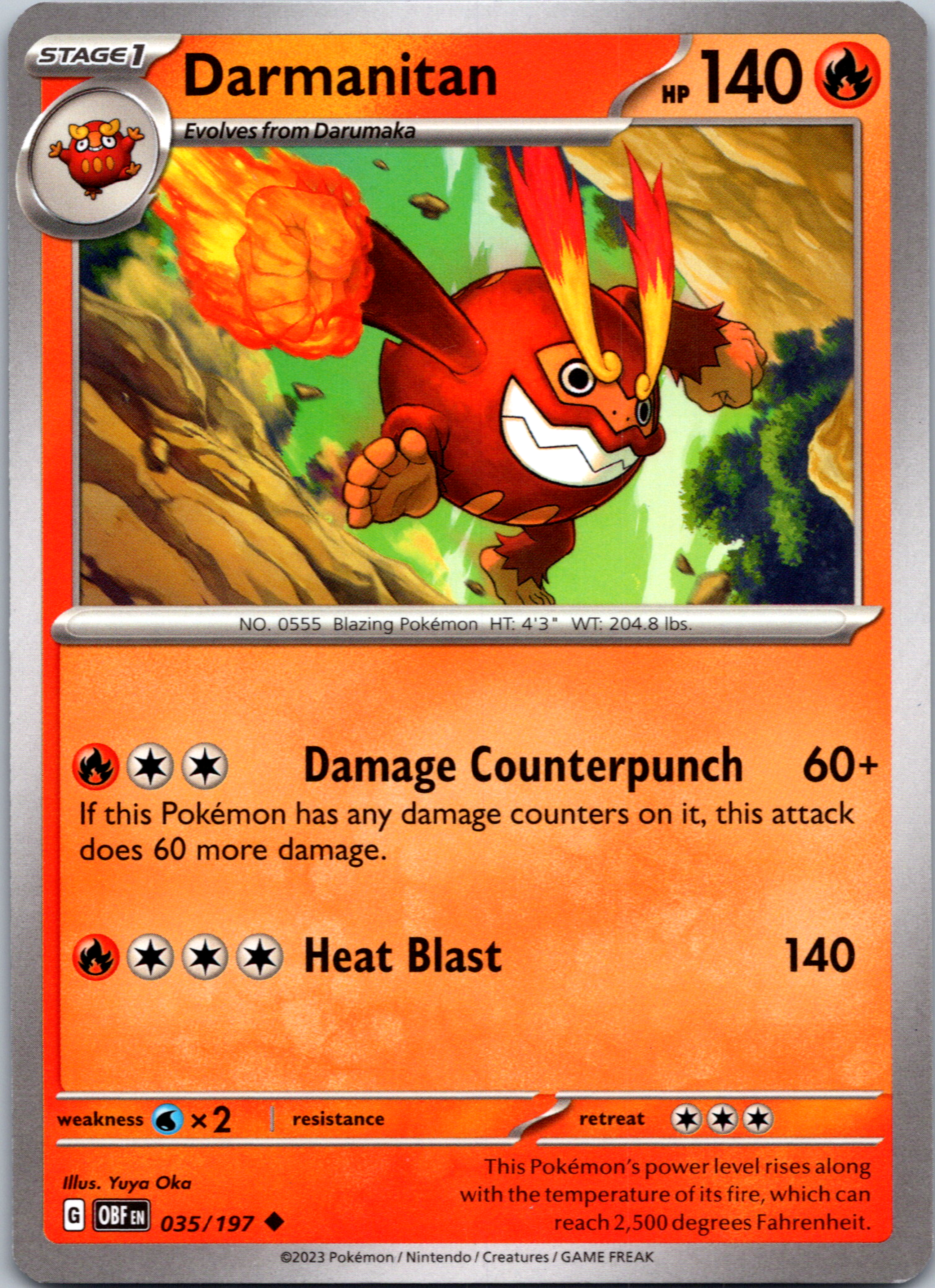 Darmanitan (035/197) [Scarlet & Violet: Obsidian Flames]