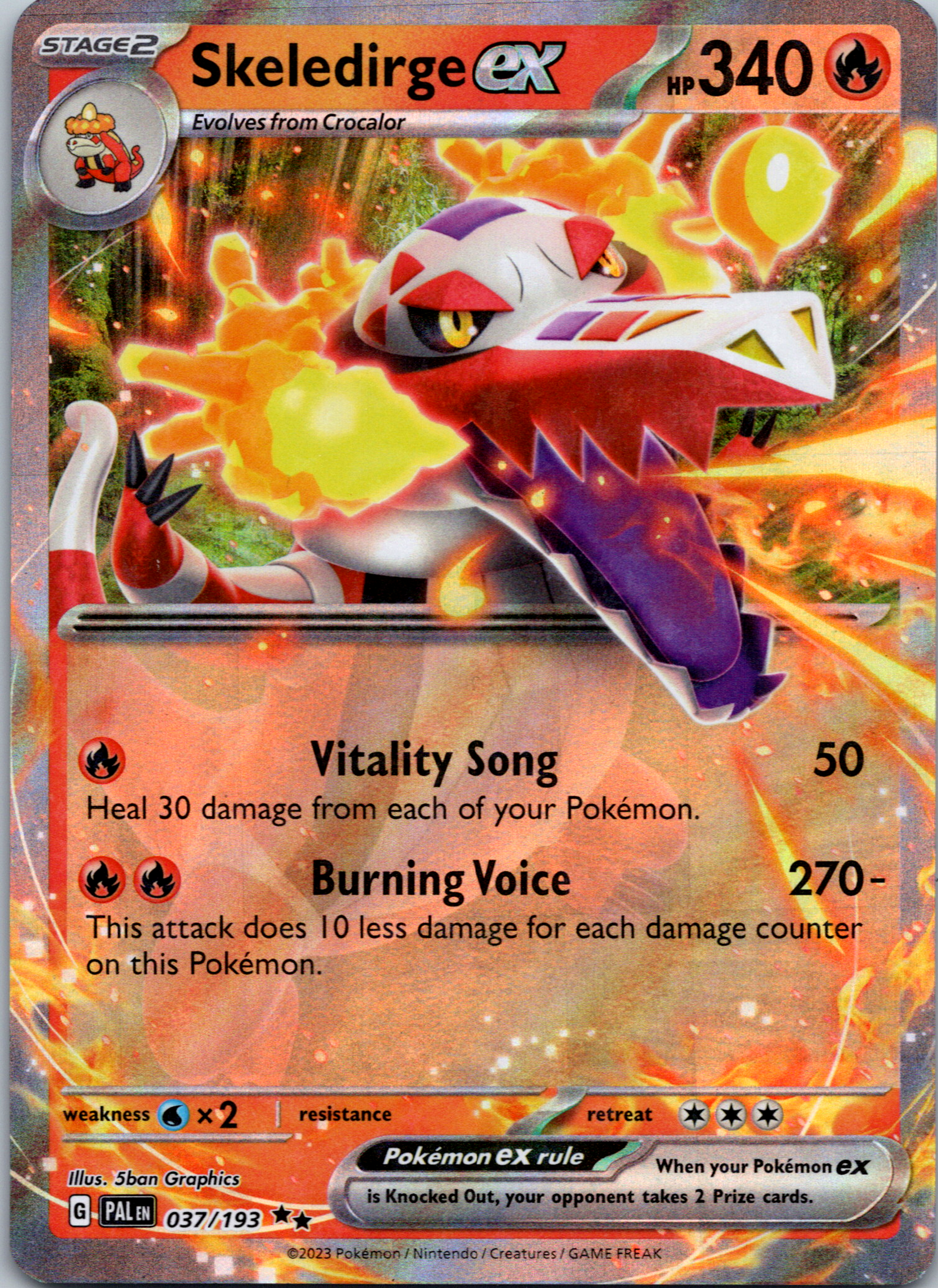 Skeledirge ex (037/193) [Scarlet & Violet: Paldea Evolved]