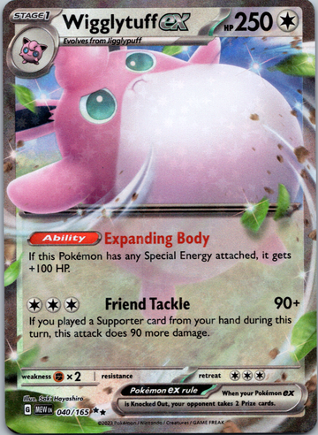 Wigglytuff ex (040/165) [Scarlet & Violet:  151] Holofoil