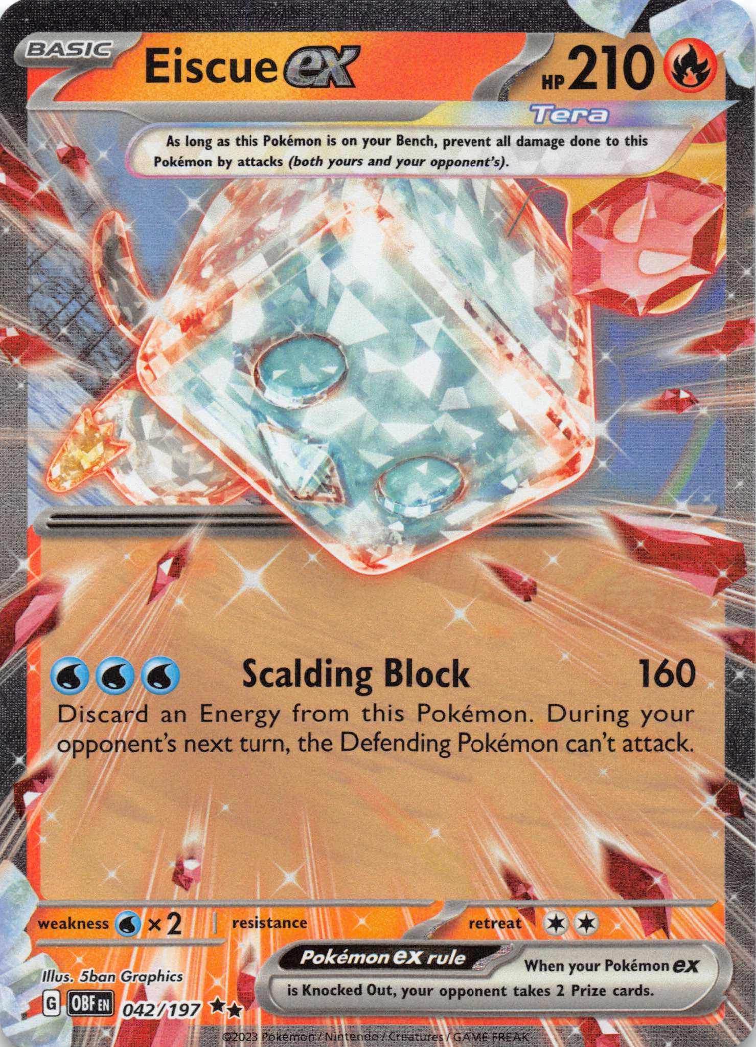 Eiscue ex (042/197) [Scarlet & Violet: Obsidian Flames]