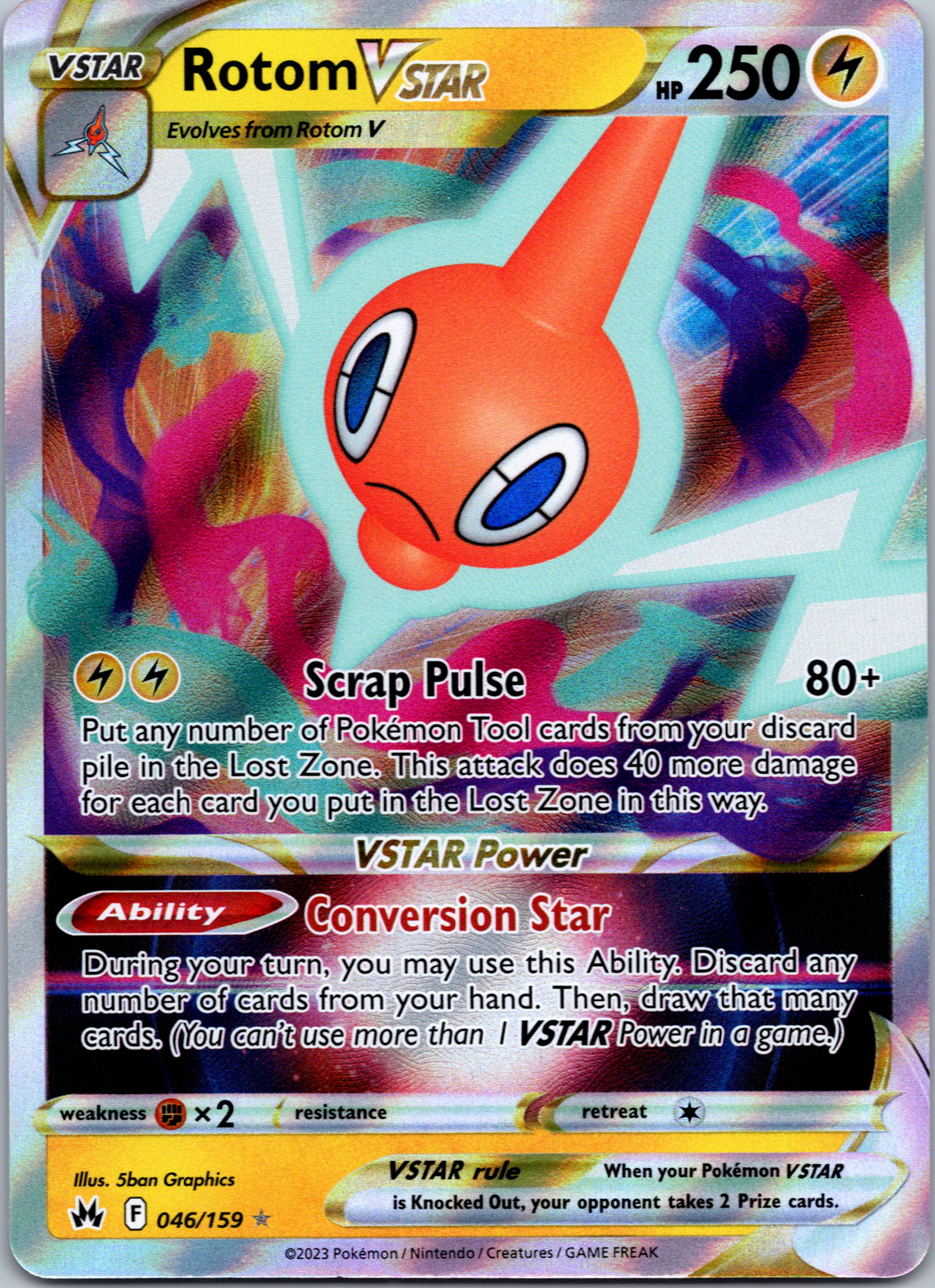 Rotom VSTAR (046/159) [Sword & Shield: Crown Zenith]