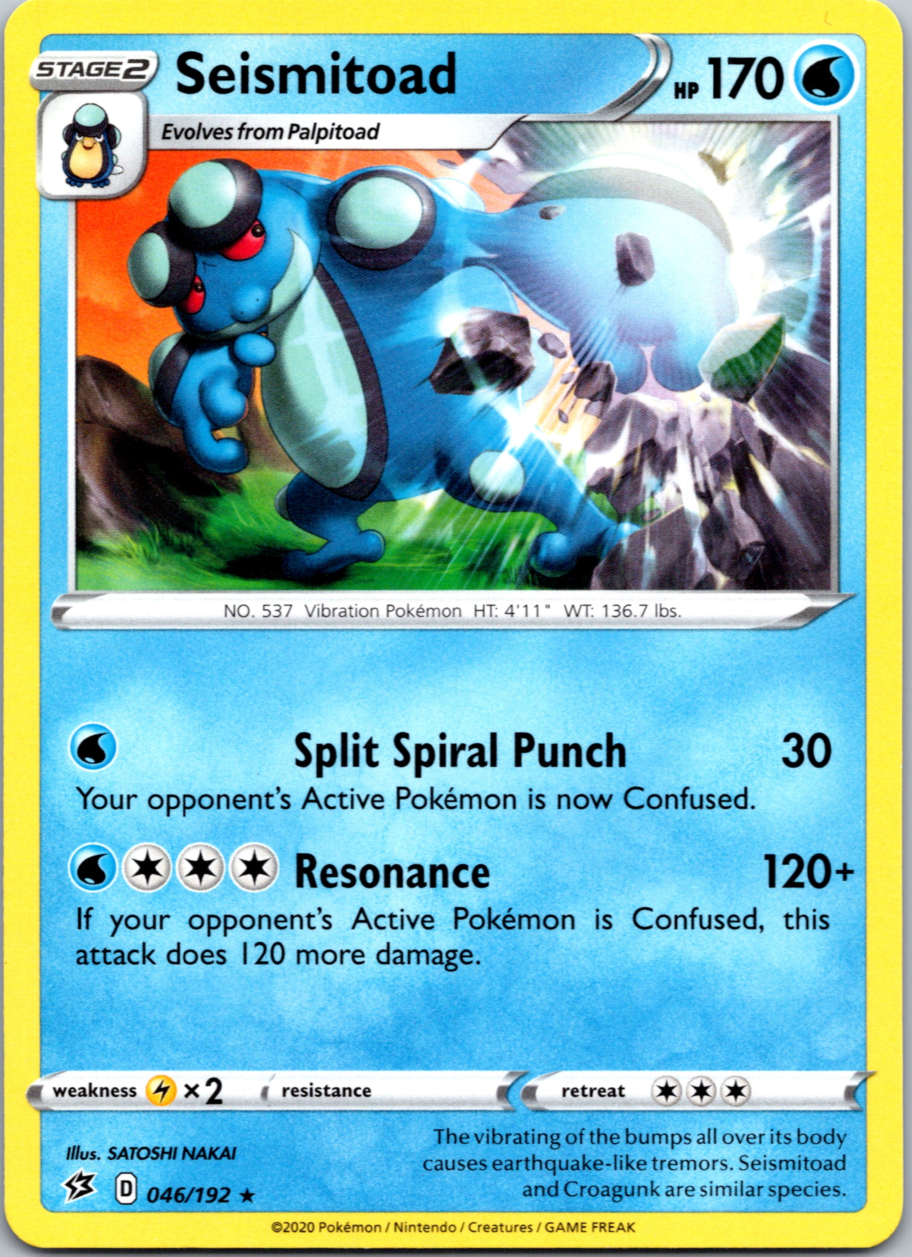 Seismitoad (46/192) [Sword & Shield: Rebel Clash]