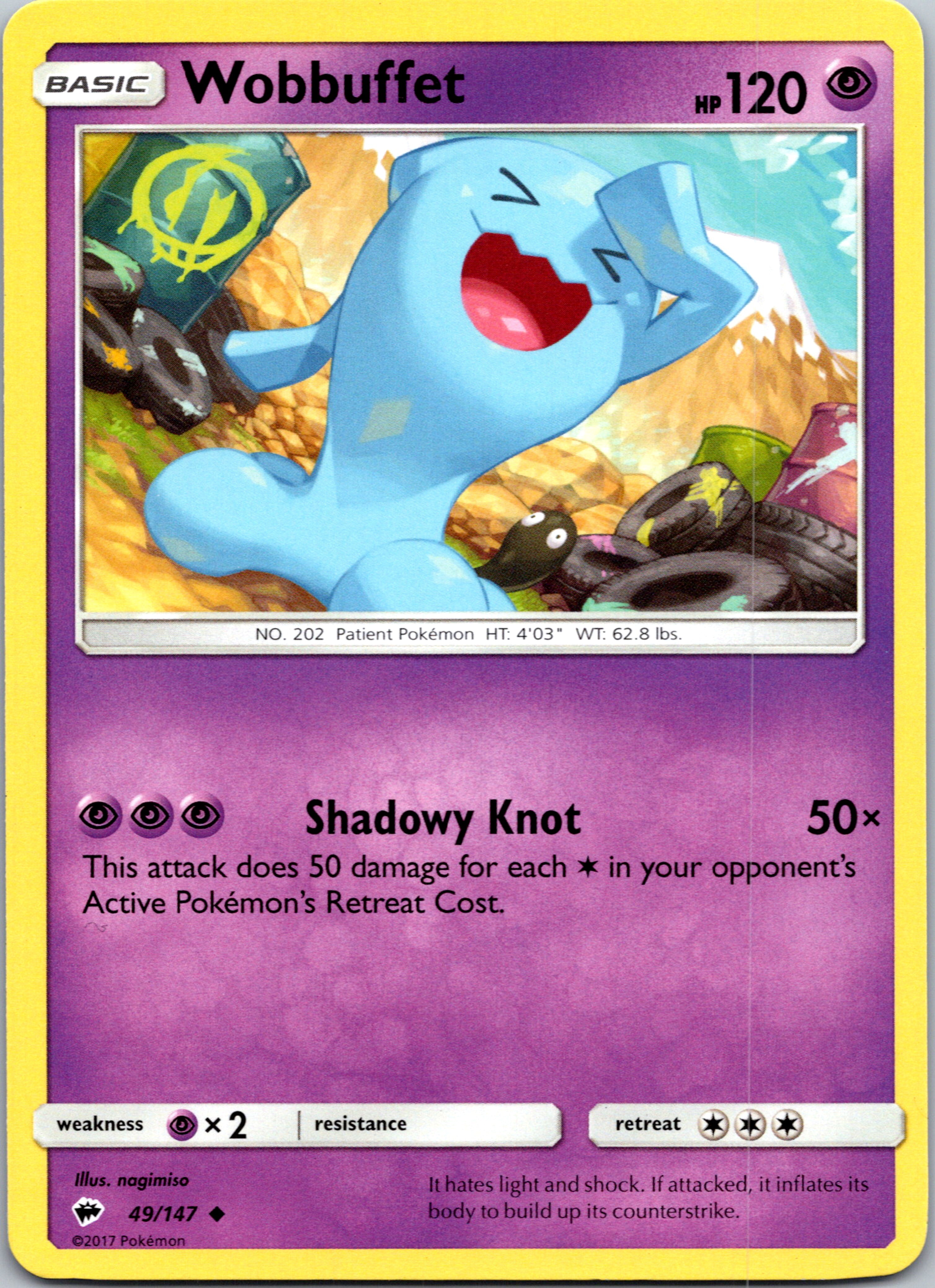 Wobbuffet (049/147) [Sun & Moon: Burning Shadows]