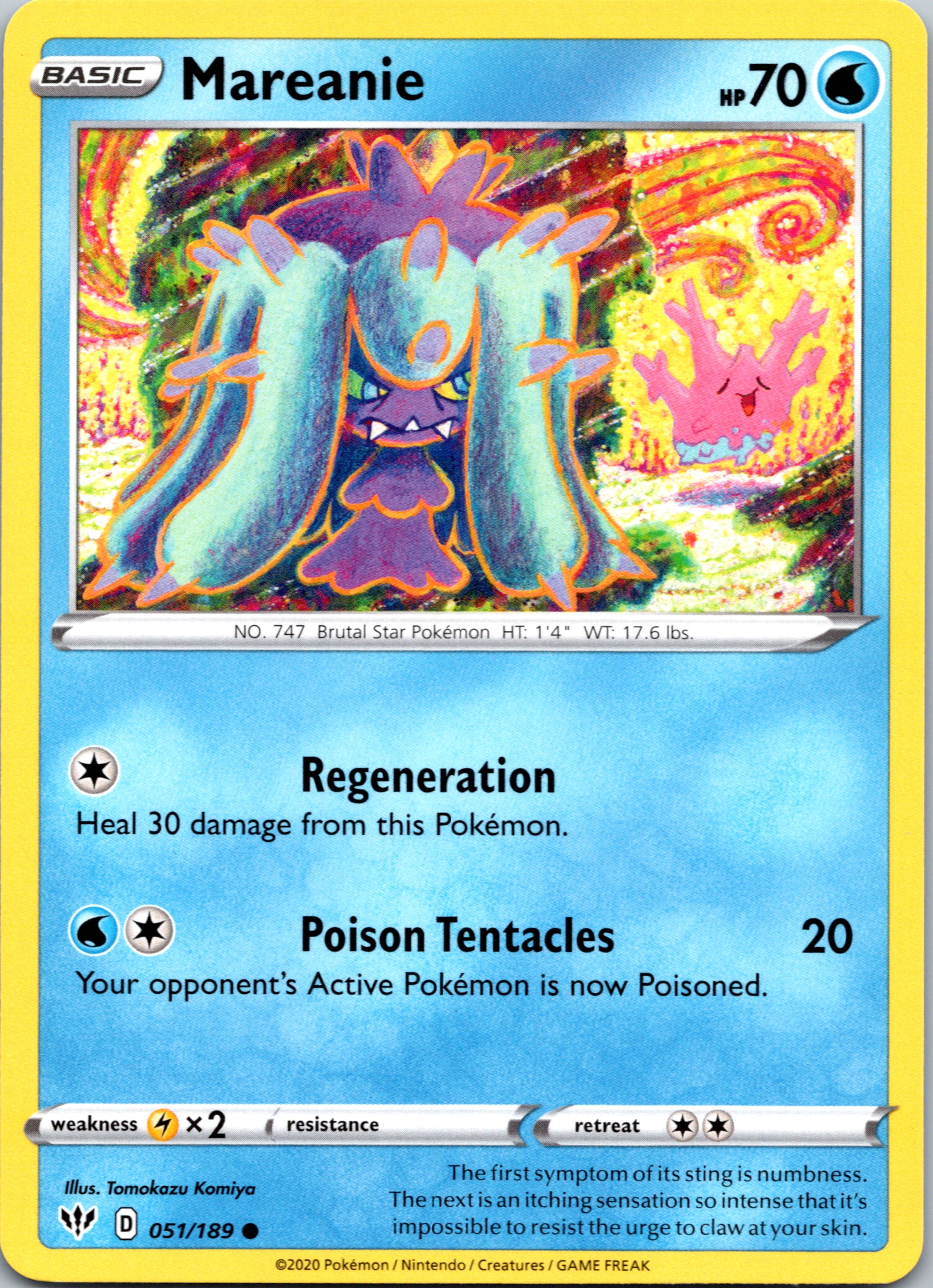 Mareanie (51/189) [SWSH03: Darkness Ablaze]