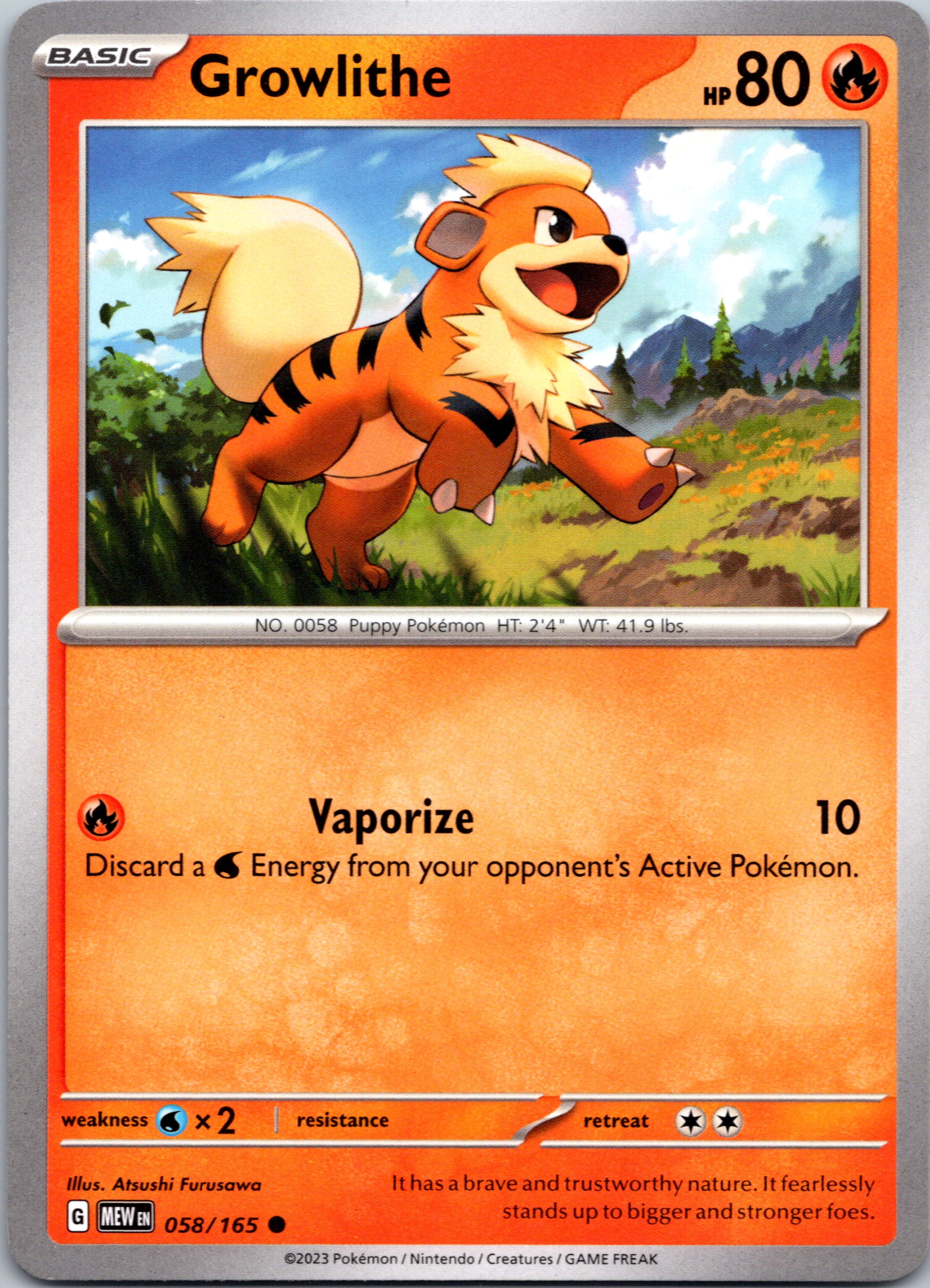 Growlithe (58/165) [Scarlet & Violet:  151]