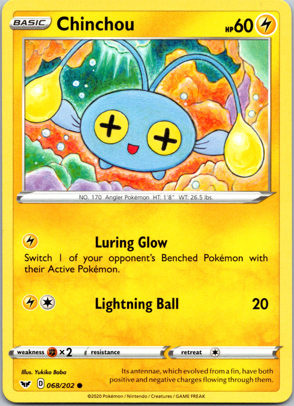 Chinchou (068/202) (068/202) [SWSH01: Sword & Shield Base Set]