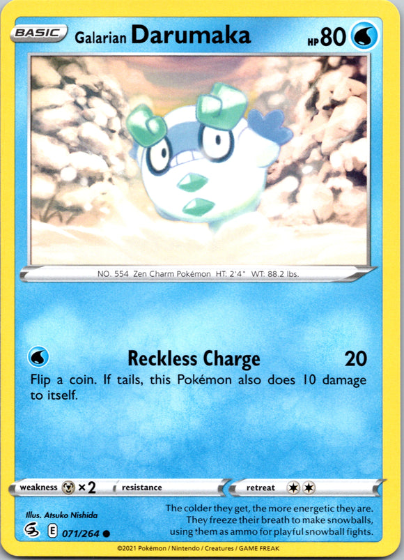 Galarian Darumaka (071/264) [Sword & Shield: Fusion Strike]