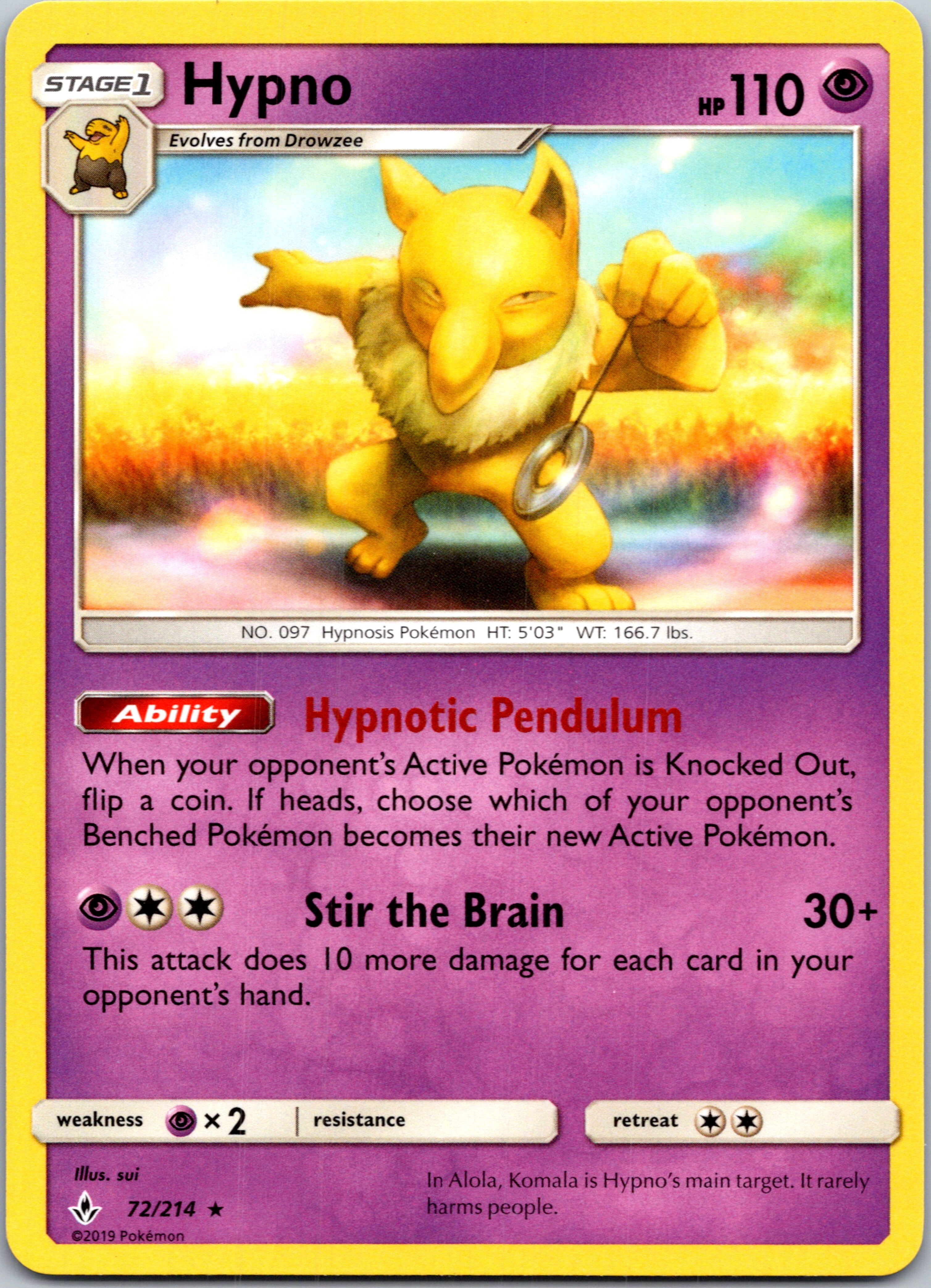 Hypno (72/214) [Sun & Moon: Unbroken Bonds]