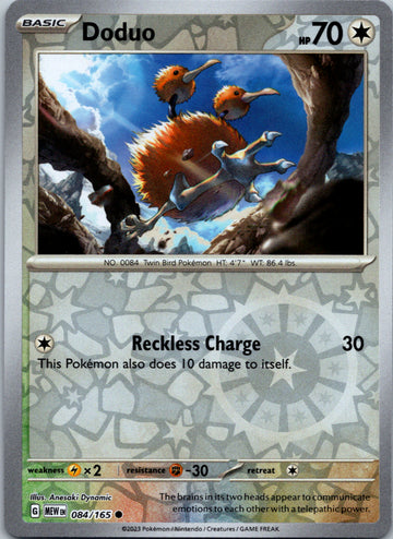 Doduo (084/165) [Scarlet & Violet:  151] Reverse Holofoil