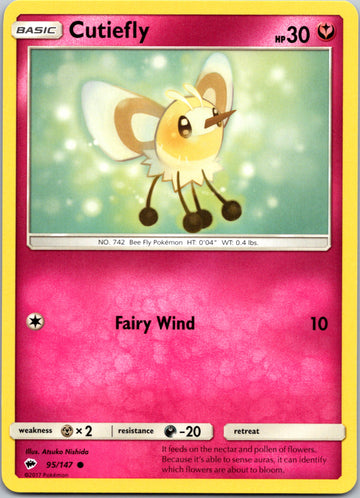 Cutiefly (095/147) [Sun & Moon: Burning Shadows]