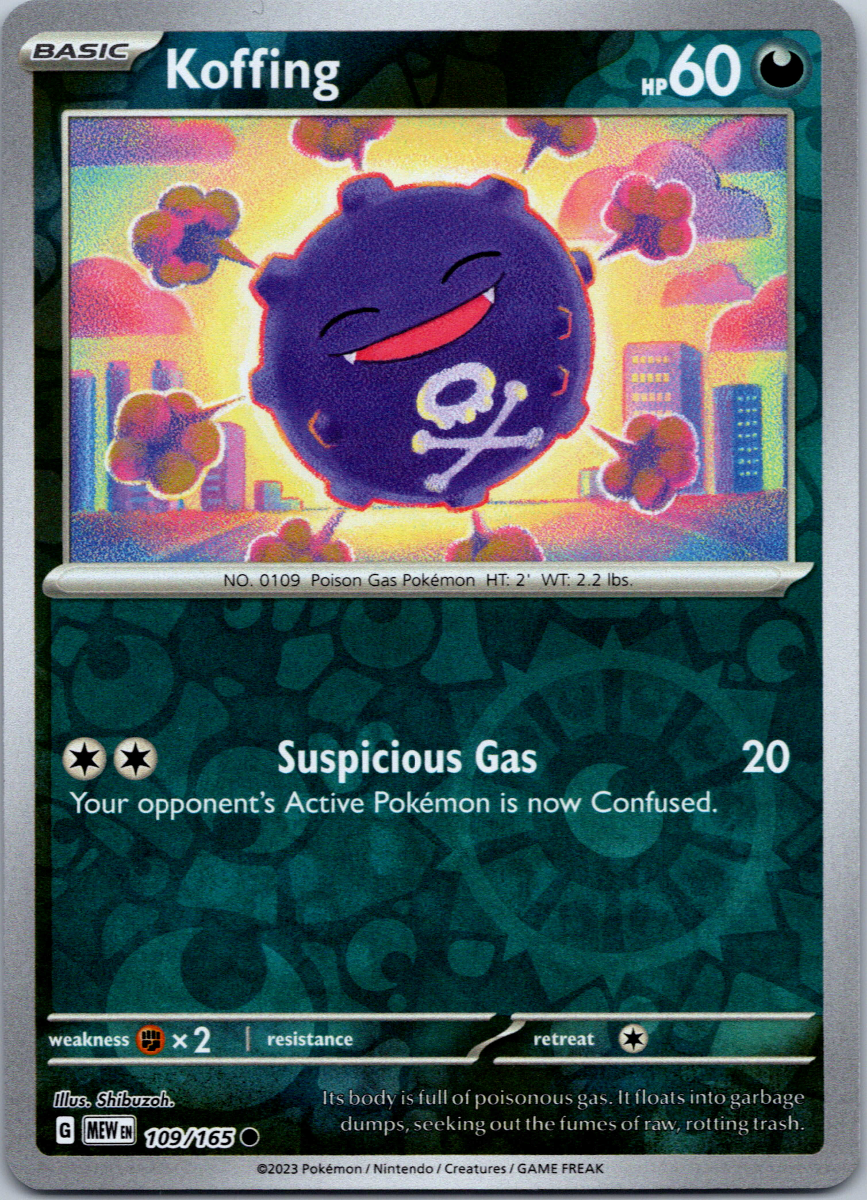 Koffing (109/165) [Scarlet & Violet:  151] Reverse Holofoil