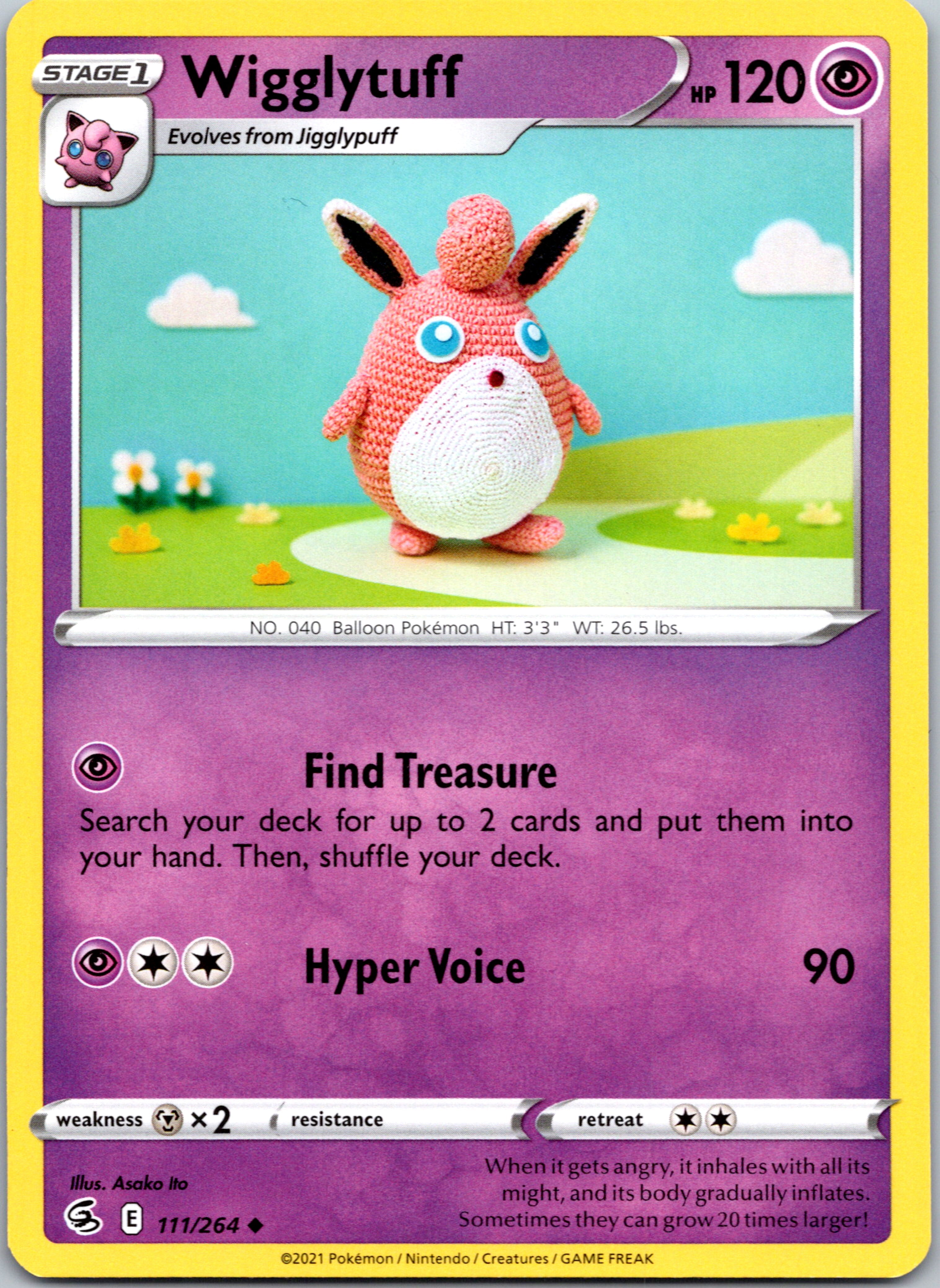 Wigglytuff (111/264) [Sword & Shield: Fusion Strike]