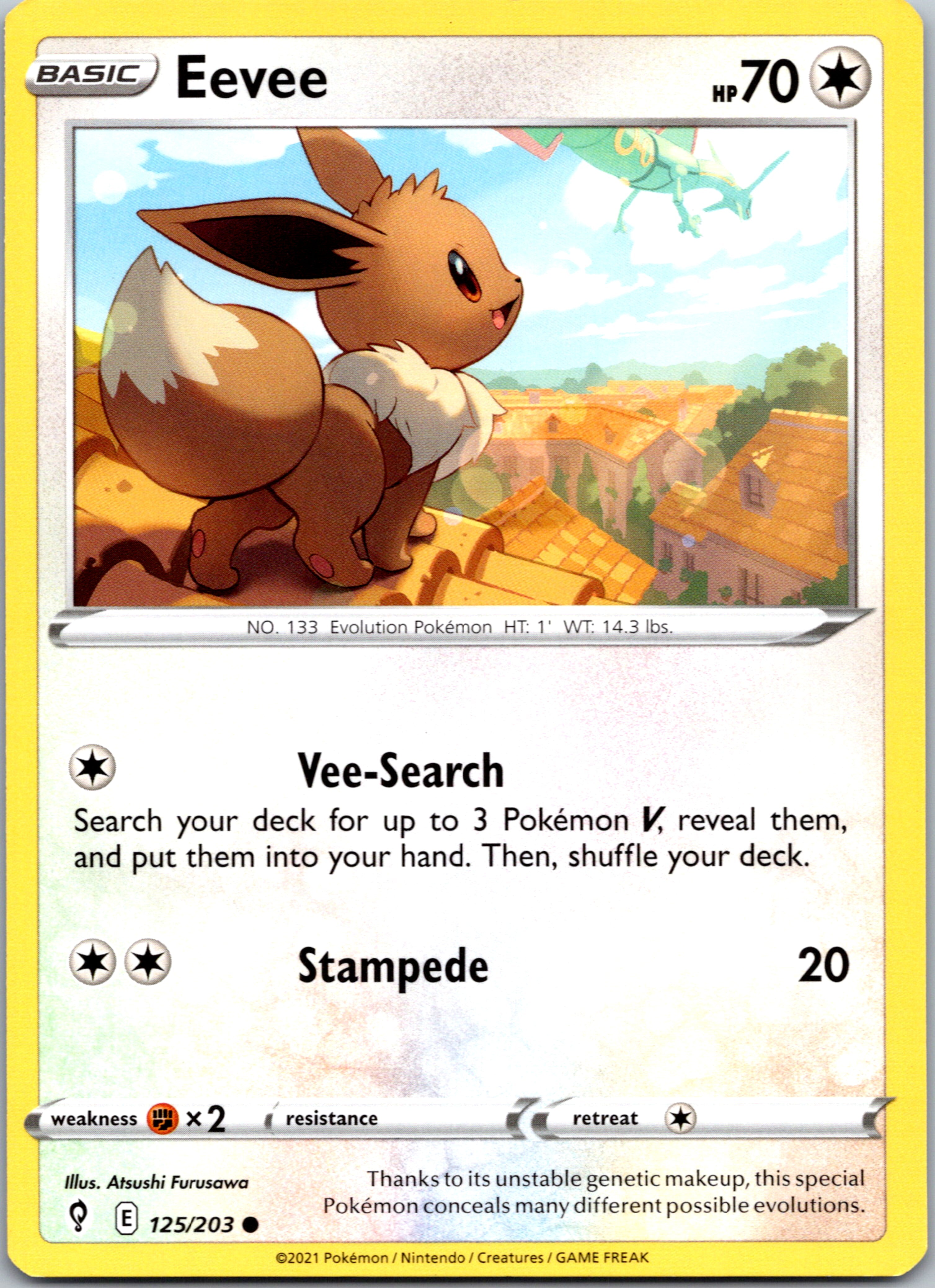 Eevee (125/203) [Sword & Shield: Evolving Skies]