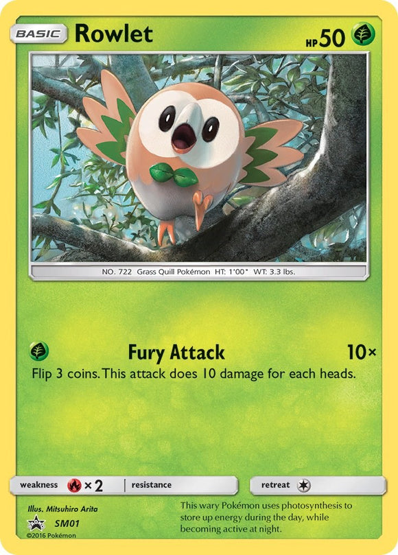 Rowlet - SM01 [SM01] [SM Promos] Holofoil