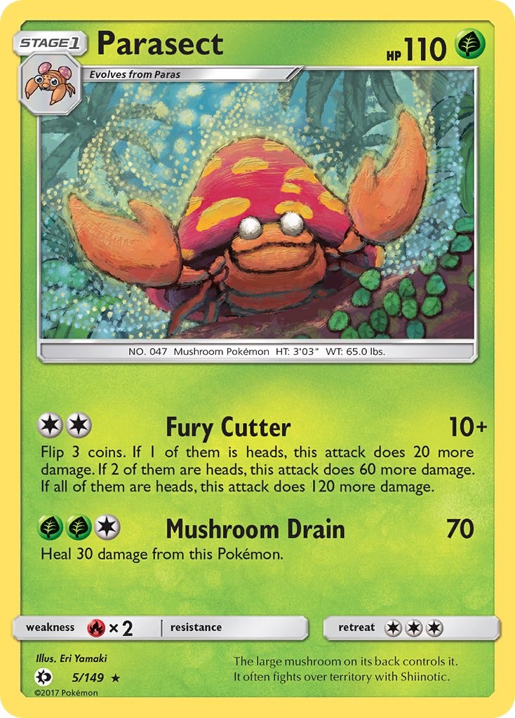 Parasect [5/149] [Sun & Moon Base Set] Reverse Holofoil