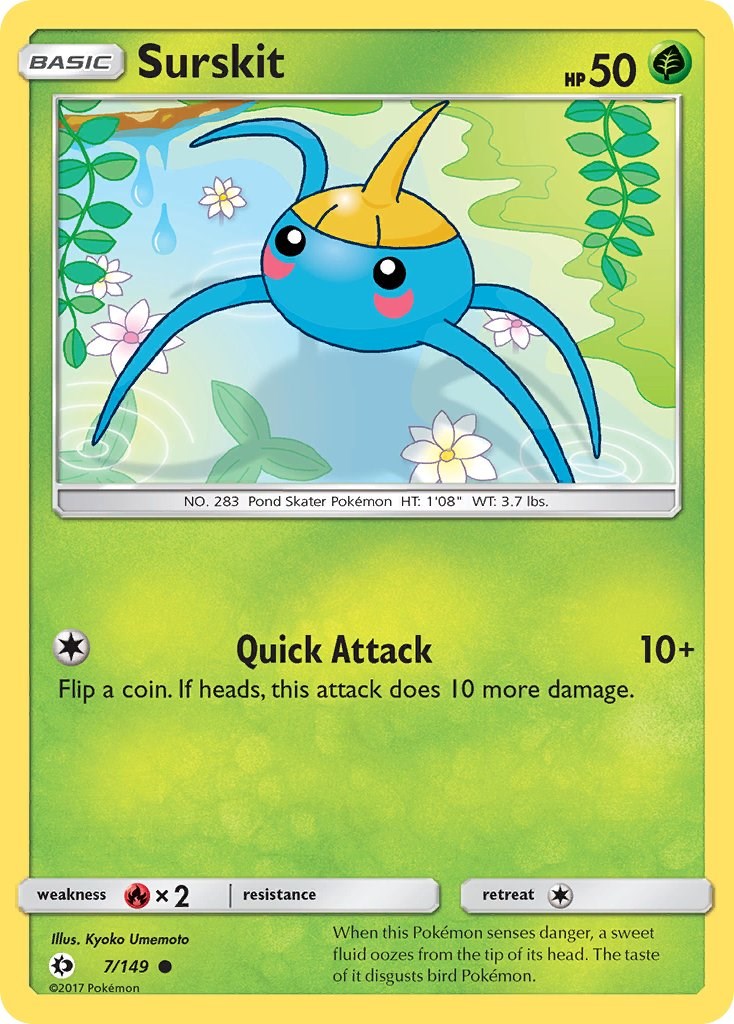 Surskit [7/149] [Sun & Moon Base Set] Reverse Holofoil