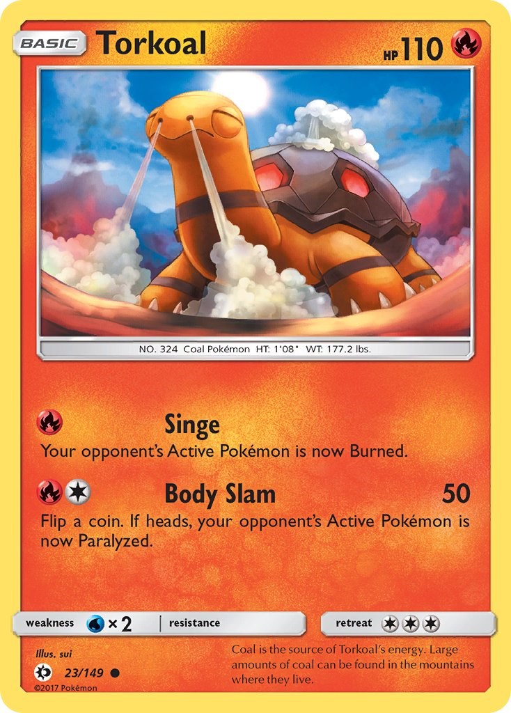 Torkoal [23/149] [Sun & Moon Base Set] Reverse Holofoil