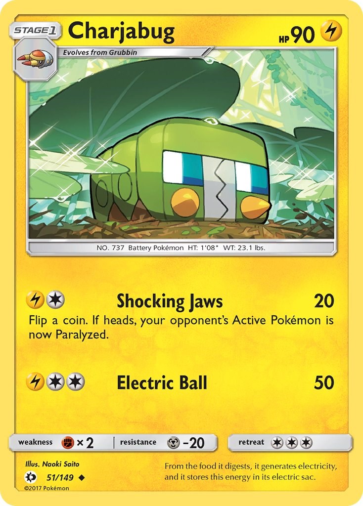 Charjabug [51/149] [Sun & Moon Base Set] Reverse Holofoil