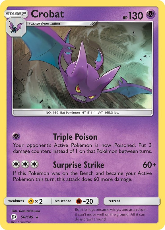 Crobat [56/149] [Sun & Moon Base Set] Reverse Holofoil