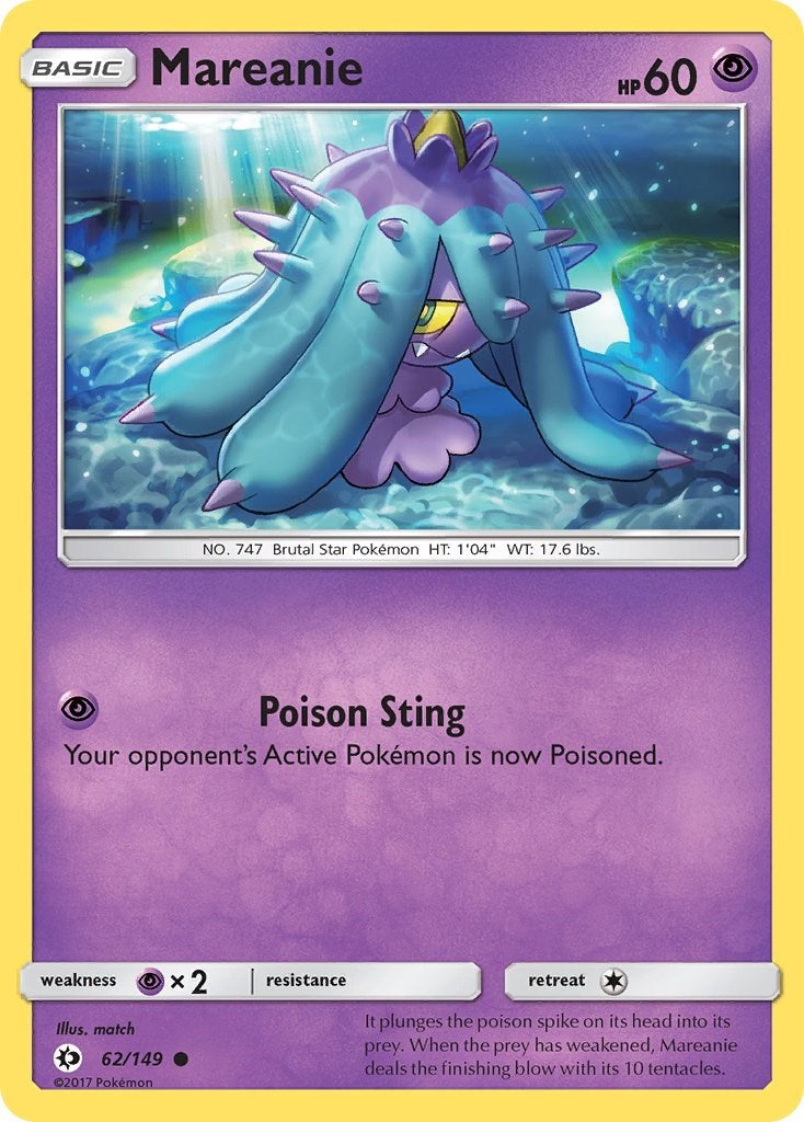 Mareanie [62/149] [Sun & Moon Base Set] Reverse Holofoil