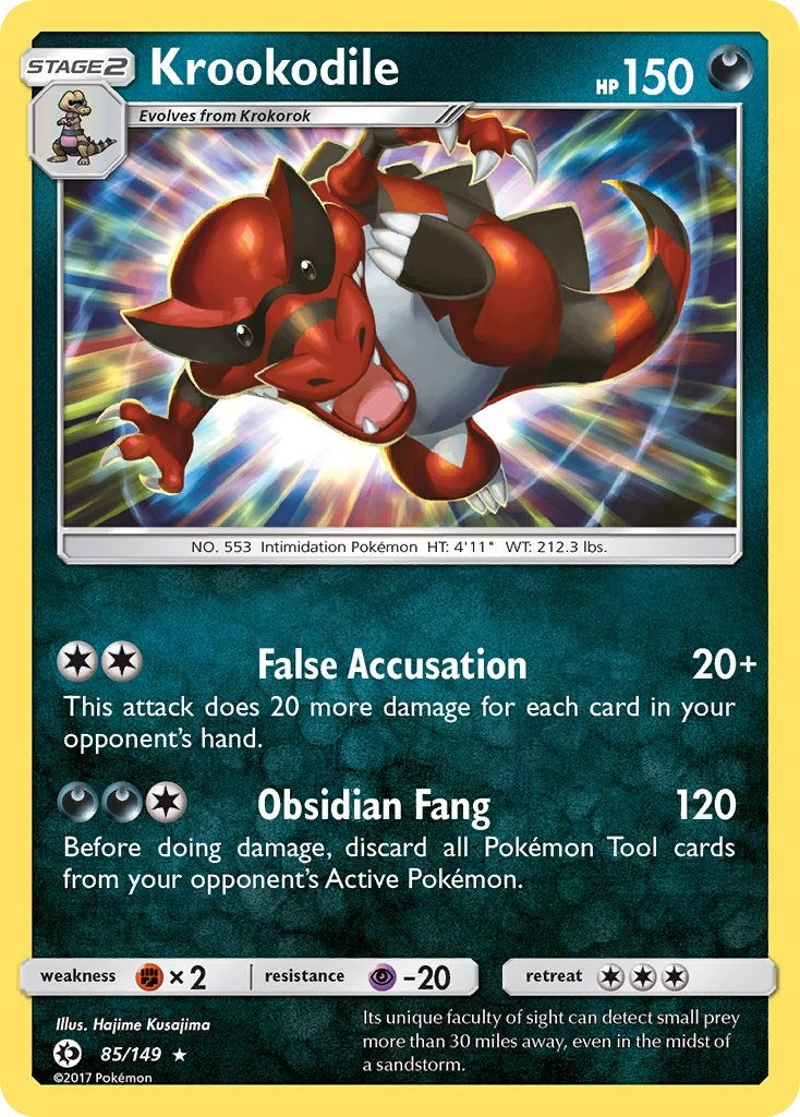 Krookodile [85/149] [Sun & Moon Base Set] Reverse Holofoil