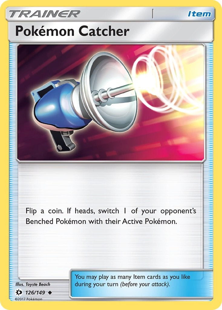 Pokemon Catcher [126/149] [Sun & Moon Base Set] Reverse Holofoil