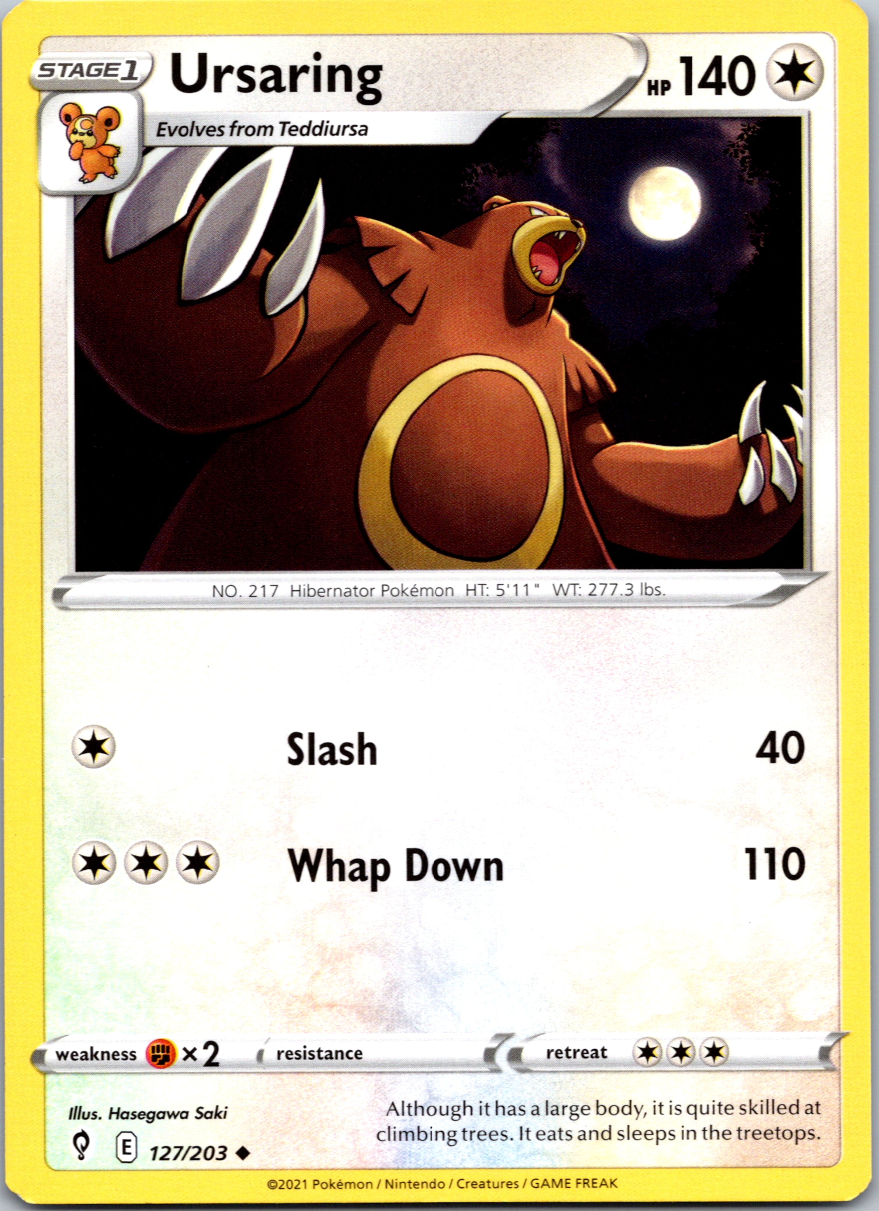 Ursaring (127/203) [Sword & Shield: Evolving Skies]