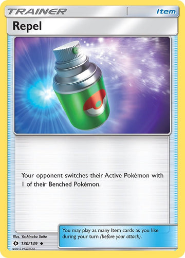 Repel [130/149] [Sun & Moon Base Set] Reverse Holofoil