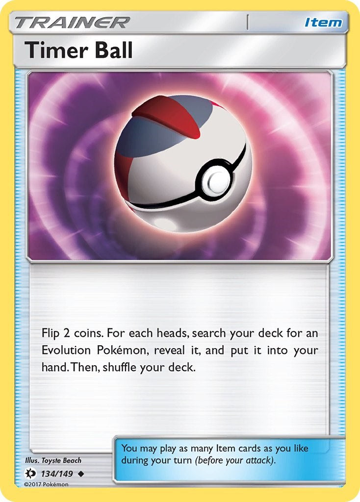 Timer Ball [134/149] [Sun & Moon Base Set] Reverse Holofoil
