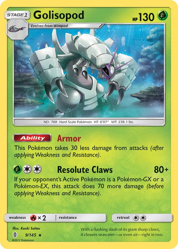 Golisopod [9/145] [Guardians Rising] Holofoil