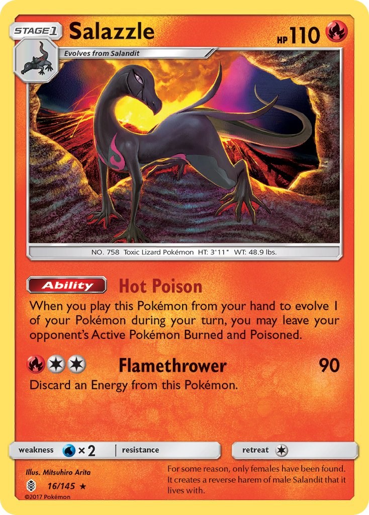 Salazzle [16/145] [SM - Guardians Rising] Reverse Holofoil