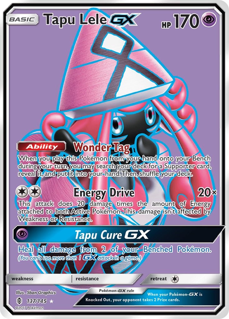 Tapu Lele GX (Full Art) [137/145] [Guardians Rising] Holofoil