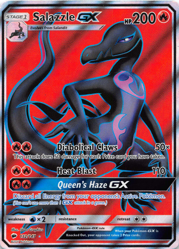 Salazzle GX (132/147) [Sun & Moon: Burning Shadows]