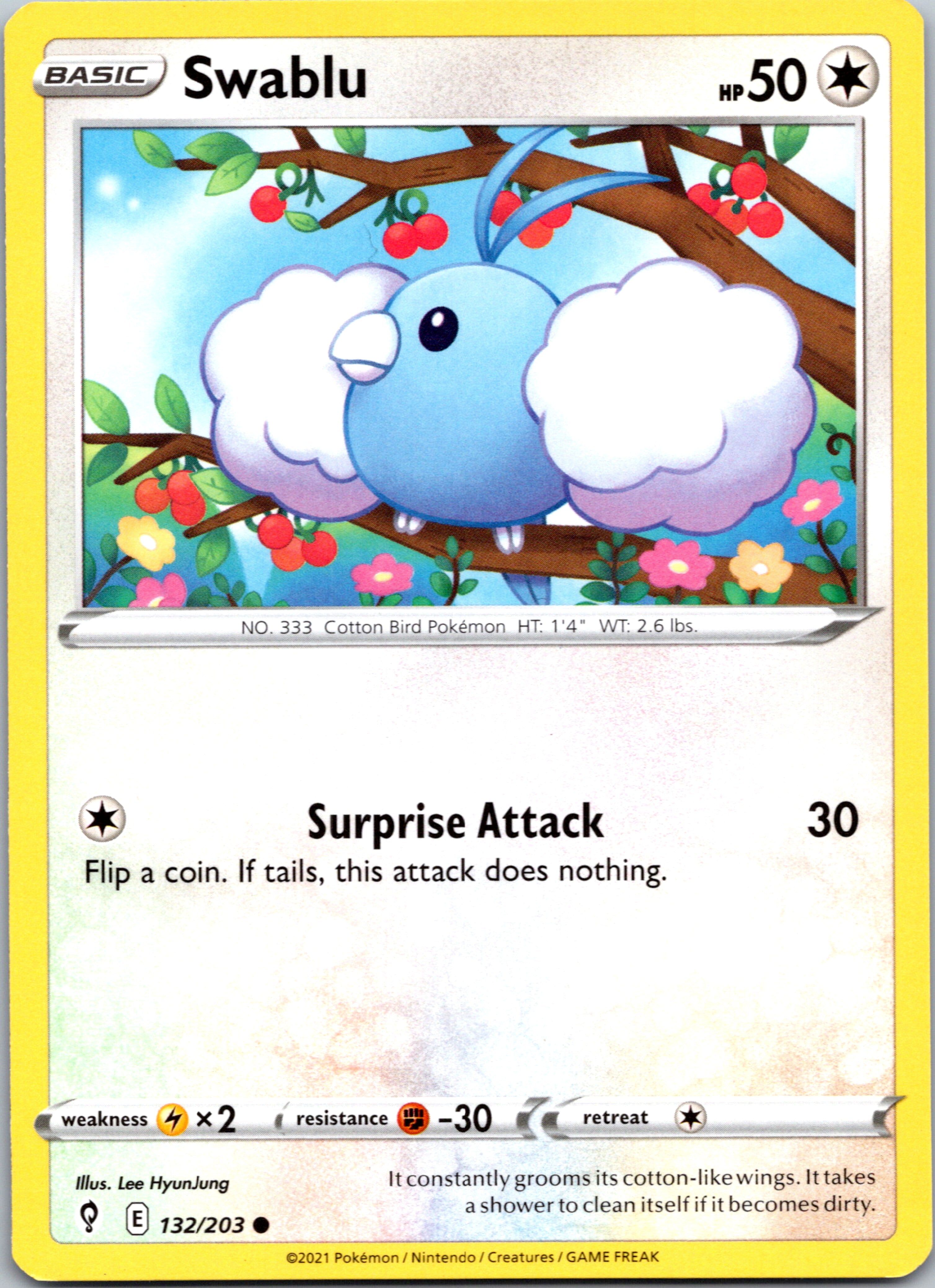 Swablu (132/203) [Sword & Shield: Evolving Skies]