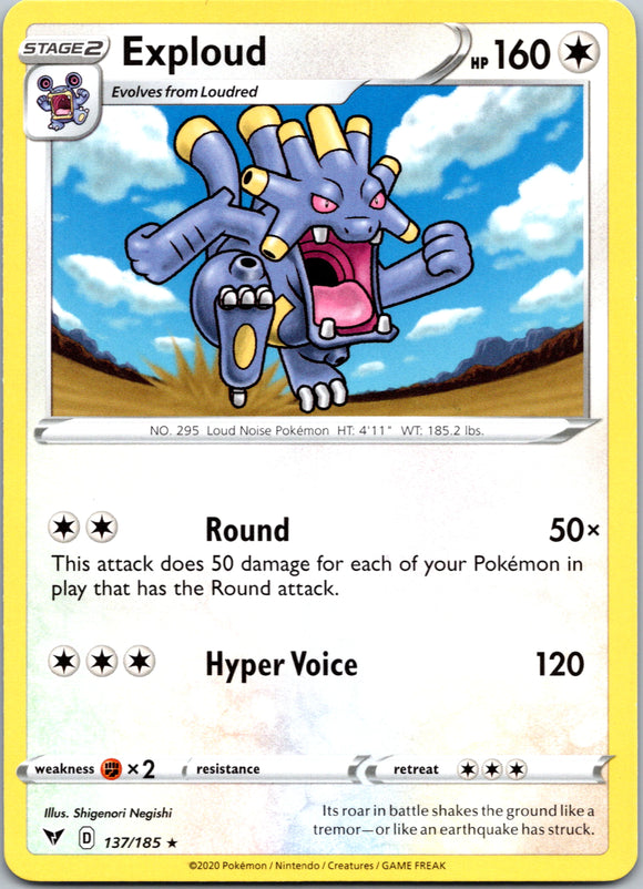 Exploud [137/185] [SWSH04: Vivid Voltage]