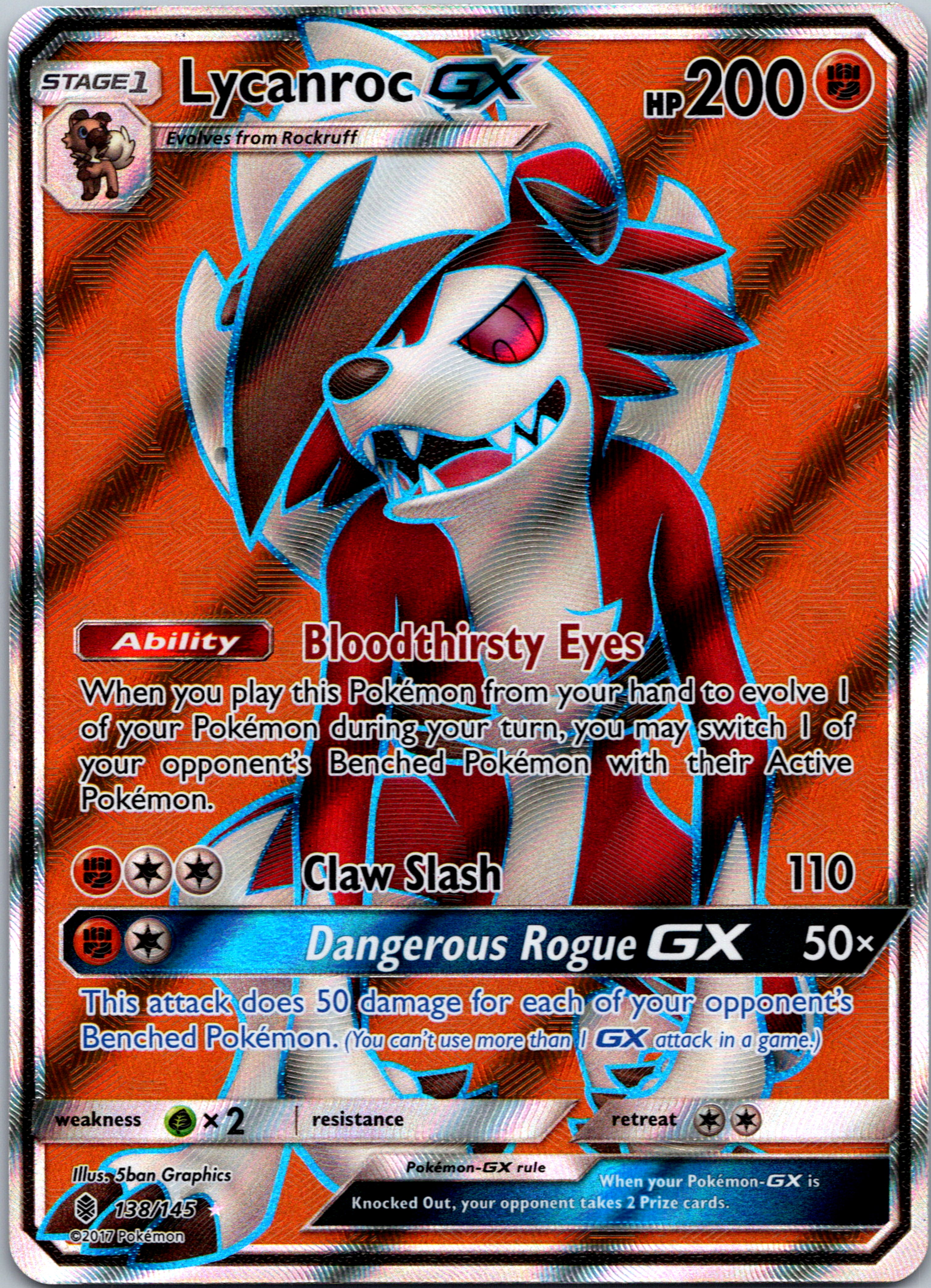 Lycanroc GX (138/145) [Sun & Moon: Guardians Rising]