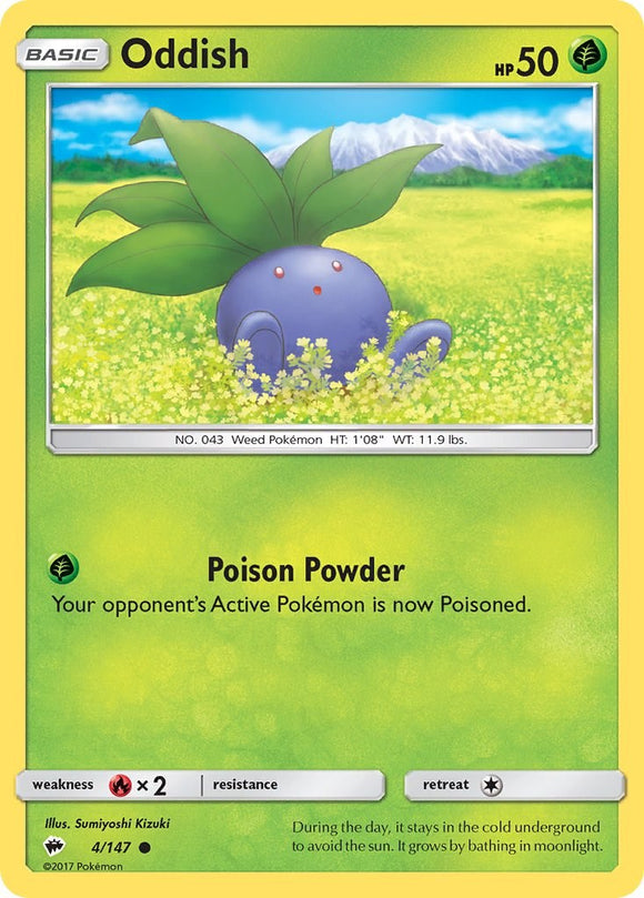 Oddish [4/147] [Burning Shadows] Reverse Holofoil